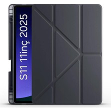 Fogy Galaxy Tab S11 2025 11 Inç  Uyumlu Kılıf Tri Folding Kalem Bölmeli Standlı Kabak