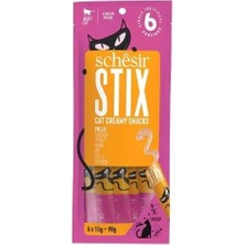 Schesir Cat Stick Tavuklu Sıvı Kedi Ödül Maması 1 Adet 6X15 gr