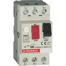 Federal FMK25 0,4-0,63A Motor Koruma Şalteri