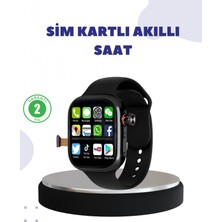 MiraLive Sesli Arama Özellikli Sım Kartlı Siyah Akıllı Saat