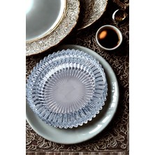 iselahome Safir Yuvarlak Cam Küllük - Kül Tablası 1 Adet