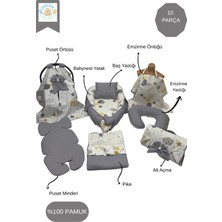 10’lu Babynest Puset Örtüsü Alt Açma Emzirme Yastığı Emzirme Önlüğü Ana Kucağı Happy Baby Dikiş Atölyesi