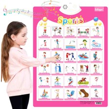Leleyu Sports Ingilizce Konuşan Sesli Poster