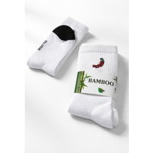 DeGo Shop 3 Adet Unisex A Kalite Premium Nakışlı Tenis Soket Kolej Çorap 3'lü