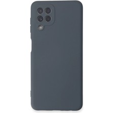 Newface Samsung Galaxy A22 Kılıf Nano Içi Kadife Silikon - Gri