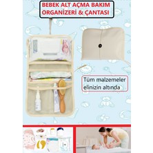 Alita Textile Bebek Alt Açma Bakım Çantası, Anne Bebek Çantası, Yenidoğan Alt Açma Organizer, Bebek Alt Değiştirme
