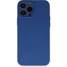Newface Iphone 13 Pro Max Kılıf Nano Içi Kadife Silikon - Lacivert