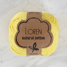Durukar Loren Natural Cotton Pastel Sarı El Örgü Ipi - R086 - 33915