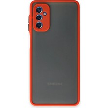Newface Samsung Galaxy M52 5g Kılıf Montreal Silikon Kapak - Kırmızı