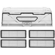 RotRever Xiaomi Vacuum Mop 1c ,vacuum Mop 2c / Dreame F9 Uyumlu Toz Haznesi-4 Adet Hepa Filtre Yedek Seti