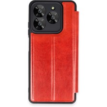 Newface General Mobile Era 30 Kılıf Flip Cover - Kırmızı