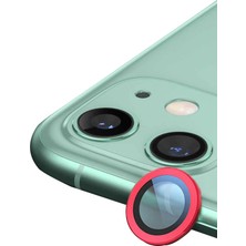 Evyora Newface Iphone 11 Raze Metal Kamera Lens - Kırmızı