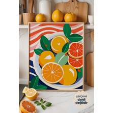 Persona Istanbul Modern Yaz Meyveleri ve Narenciye - Canlı Mutfak Sanatı Posteri (Çerçevesiz)