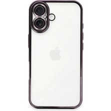 Newface Iphone 16 Plus Kılıf Razer Lensli Silikon - Mor