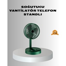 Şarjlı Katlanabilir Mini Fan – 3 Kademe Hız Ayarı, Taşınabilir Tasarım
