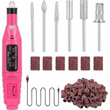 Stylmenplus Protez Tırnak Törpü Seti 12V Elektrikli Makine ile Kolay Manikür ve Pedikür