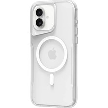 Newface Iphone 16 Plus Kılıf Pc Poso Magsafe Kapak - Şeffaf