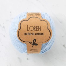Durukar Loren Natural Cotton Bebe Mavi El Örgü Ipi - R090 - 33921