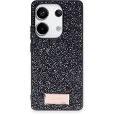 Onegif Xiaomi Redmi Note 13 Pro 4g Bright Simli Kapak - Siyah