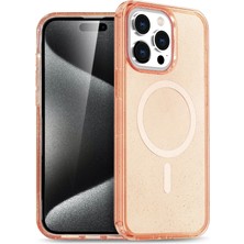 Newface Iphone 15 Pro Kılıf Star Magsafe Kapak - Turuncu