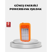 Solar Powerbank 10000 Mah LED Kamp Lambalı Taşınabilir Şarj Cihazı