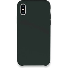 Newface Iphone Xs Max Kılıf Lansman Legant Silikon - Koyu Yeşil