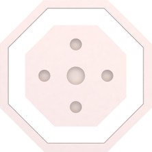 Motifpiyer Tavan Spot Göbegi-Motifli-Sekizgen-duz-86cm-Dıs Çitalı