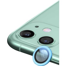 Newface Iphone 12 Raze Metal Kamera Lens - Mavi