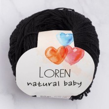 Durukar Loren Natural Baby Siyah El Örgü Ipi - R004 - 33697