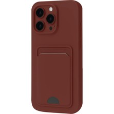 Newface Iphone 16 Pro Kılıf Kelvin Kartvizitli Silikon - Bordo