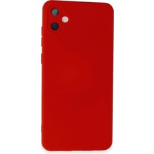 Newface Samsung Galaxy A05 Kılıf Nano Içi Kadife Silikon - Kırmızı