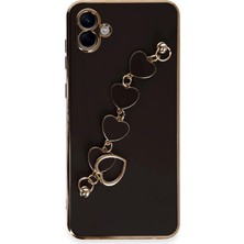 Newface Samsung Galaxy A04 Kılıf Esila Silikon - Siyah