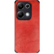 Newface Xiaomi Redmi Note 13 4g Kılıf Loop Deri Silikon - Kırmızı