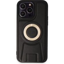Newface Iphone 14 Pro Kılıf Merkür Magneticsafe Standlı Kapak - Siyah