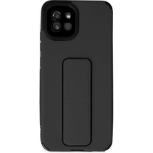 Newface Samsung Galaxy A03 Kılıf Mega Standlı Silikon - Siyah