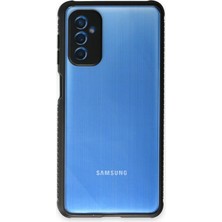 Newface Samsung Galaxy M52 5g Kılıf Miami Şeffaf Silikon - Siyah