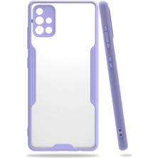 Newface Samsung Galaxy A71 Kılıf Platin Silikon - Lila