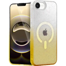 Newface Apple Iphone 16E Pummel Shiny Magsafe Kapak - Gold