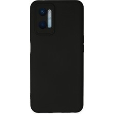 Newface Oppo A96 Kılıf Nano Içi Kadife Silikon - Siyah
