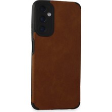 Newface Samsung Galaxy A05S Kılıf Loop Deri Silikon - Kahverengi