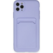 Newface Iphone 11 Pro Max Kılıf Kelvin Kartvizitli Silikon - Lila