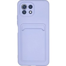 Newface Xiaomi Mi 11 Kılıf Kelvin Kartvizitli Silikon - Lila