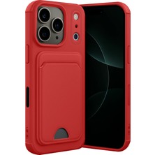 Newface Apple Iphone 17 Pro Max Kelvin Kartvizitli Silikon - Kırmızı