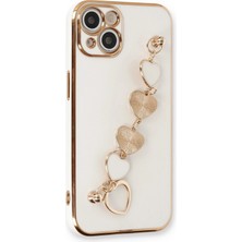 Newface Iphone 14 Kılıf Esila Silikon - Beyaz