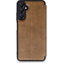 Evyora Newface Samsung Galaxy A55 5g Kılıf Flip Cover - Taba