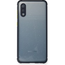 Newface Samsung Galaxy A02 Kılıf Miami Şeffaf Silikon - Lacivert