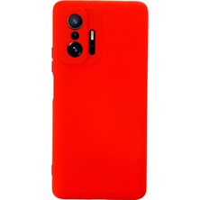 Newface Xiaomi Mi 11T Pro Kılıf Nano Içi Kadife Silikon - Kırmızı