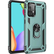 Newface Samsung Galaxy A33 5g Kılıf Sofya Yüzüklü Silikon Kapak - Yeşil