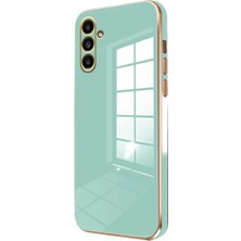 Evyora Newface Samsung Galaxy M15 Kılıf Volet Silikon - Açık Yeşil