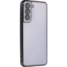Newface Samsung Galaxy S21 Fe Kılıf Razer Lensli Silikon - Siyah